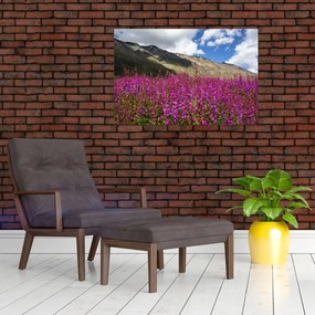 Tablou sceneriei cu lunca montană (90x60 cm)