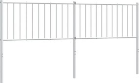 vidaXL Tăblie de pat de schimb metalică, alb, 180 cm