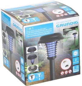 Grundig 12217 - Lampă solară cu LED și capcană pentru insecte LED/1xAA