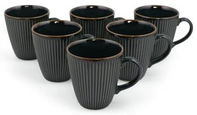 Căni verde-închis 6 buc. din ceramică 0.3 l – Hermia