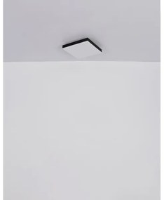 Plafonieră LED dimabilă DORO LED/24W/230V negru Globo 41594D2 + telecomandă