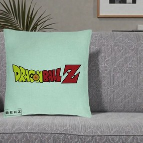 Perna Personalizata Dragon Ball Z Clasic, 40x40 cm, Verde Menta, Husa Detasabila, Perna Inclusa, BEKZ®