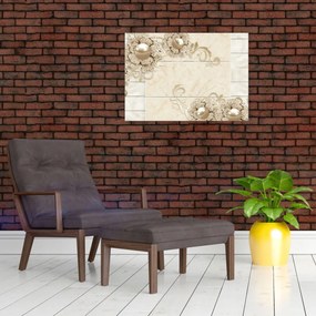 Tablou pe sticlă - Motiv decorativ (70x50 cm)