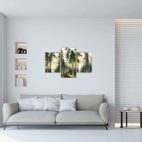 Tablou - Peisaj de epocă de păduri (90x60 cm)