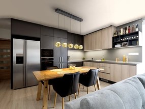Lustra LED suspendata design decorativ modern Zaria 5L