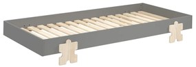Set MODULO format din 3 Pat copii MODULO (90 x 200 cm) cu picioare Pat copii în formă de piesă de puzzle.