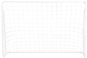 Poartă de fotbal cu perete cu țintă 180x61x122 cm
