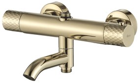 Coloana de dus cu termostat Lungo Diamond Gold