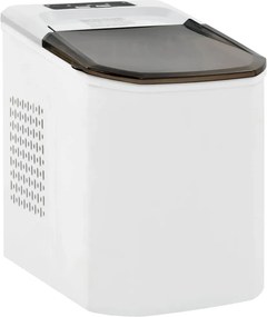 vidaXL Aparat de făcut cuburi de gheață, alb, 1,4 L, 15 kg / 24 h