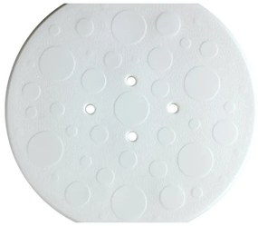 WENKO 1792921100 - Taburet SECURA, 45,5 x 45,5 cm, alb/argintiu/gri