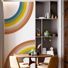 Autocolant de perete pentru copii 158x87 cm Pastel Rainbow – Ambiance