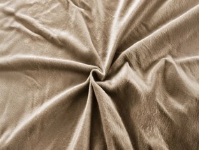 Cearsaf microplush NOLVIA 160x200 cm bej