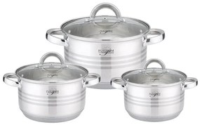 Set Oale Inox 6 Piese Platinum Collection - Compatibil Inductie