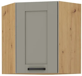 Dulap superior de bucătărie de colț Lucid 58 x 58 GN 72 1F (Stejar artisan + claygrey). 1045502
