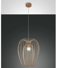 Lustră pe cablu CAMP 1xE27/40W/230V aurie Fabas Luce 3677-45-225