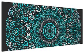 Tablou cu abstracție ornamentală (120x50 cm)