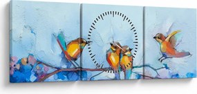 Tablou - Trezirea nturii (cu ceas) (90x30 cm)