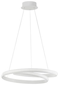 Lustra suspendata LED design modern Malvi, alb NVL-9357041