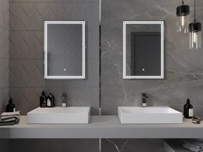 Mexen Taco oglindă de baie iluminată 50 x 70 cm, LED 6000K, antiaburire - 9805-050-070-611-00