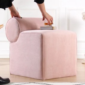 Taburet TIKI, 47 x 45 cm, roz