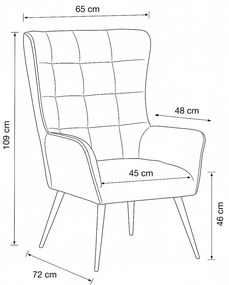 Fotoli relaxant 315 GREY2, gri închis