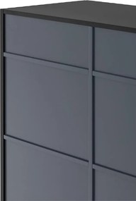 Comodă Teulat Doric, lățime 92 cm, negru