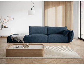 Șezlong albastru închis (cu colț pe partea dreaptă) Vanda – Mazzini Sofas