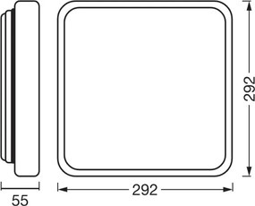 Osram - Plafonieră LED dimabilă ORBIS ALICIA LED/16W/230V 29,2x29,2 cm