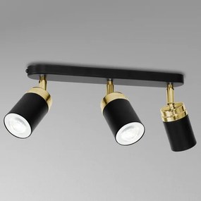 Spot RENO 3xGU10/60W/230V negru/auriu