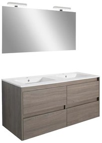 Mobilier complet de baie Porto Prime 120 în culoarea ulmului rauna