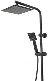 Baterie pentru dus Bravo negru mat - H 105 cm