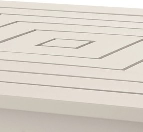 Masuta de cafea pentru interior/ exterior design LUX din aluminiu Vistamar, sand 115004 HZ