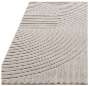 Covor gri deschis din lână 120x170 cm Hague – Asiatic Carpets