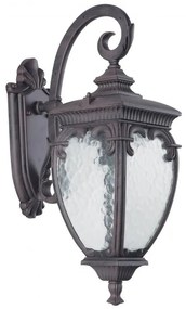 Aplica de perete exterior cu protectie IP44, Fleur bronz antic