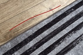 MIRO 51325.805 covor lavabil Geometric, linii anti-alunecare - gri - SECUNDAR-COTATI PRODUSUL