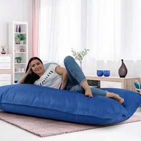 Fotoliu tip sac, material textil albastru, GETAF