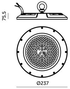 Corp de iluminat LED tehnic industrial GRAZA HIGHBAY LED/100W/230V 4000K IP65