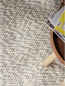 Covor gri deschis/crem țesut manual din lână 160x230 cm Lyon Beans – Elle Decoration