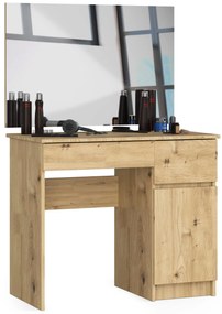 Masă de toaletă Parijat (Stejar artisan) (cu oglindă) (D). 1070924