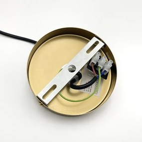 Lustră pe cablu ROLLO 1xE14/5W/230V auriu/bej fumuriu