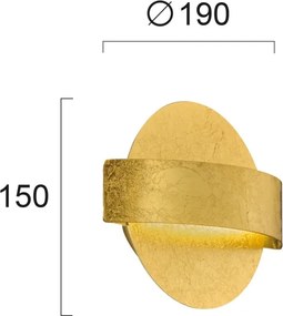 Aplica de perete LED KOBEN LED/11W/230V aurie