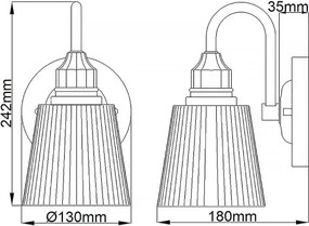 Quintiesse QN-ADDISON1-BATH - Lampă LED de perete pentru baie ADDISON 1xG9/3W/230V IP44