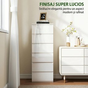 HOMCOM comoda îngustă cu sertare | Aosom Romania