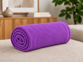 Patura fleece FLEORA, ametistova Dimensiune: 180 x 200 cm