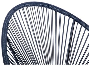 Fotoliu de grădină din ratan artificial Bonami Selection Avocado, albastru