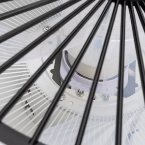 Plafonieră LED dimabilă cu ventilator Brilagi RONDA LED/48W/230V negru + telecomandă