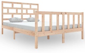 3101343 vidaXL Cadru de pat, 120x200 cm, lemn masiv de pin