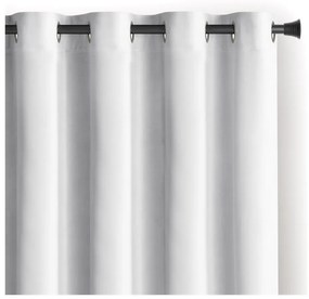 Draperie albă dimout (semi-opacă) din catifea 140x270 cm Eyelets – Restilo