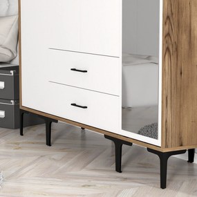 Dulap de haine Kiara STR (Nuc + Alb). 1088457