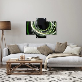 Obraz cu linii verzi (90x60 cm)